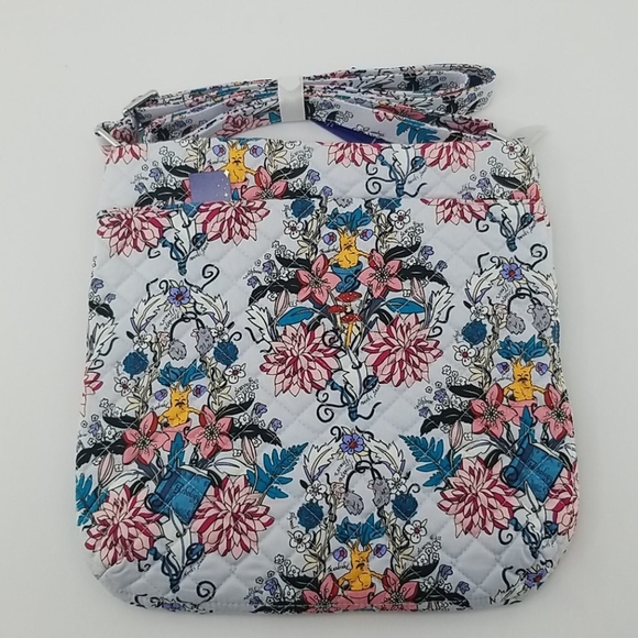 New Harry Potter Triple Zip Hipster Crossbody Bag Herbology Vera Bradley Grey - Picture 3 of 6